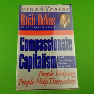 Compassionate Capitalism 4 Video Series, Book & Study Guide Rich DeVos MLM Amway